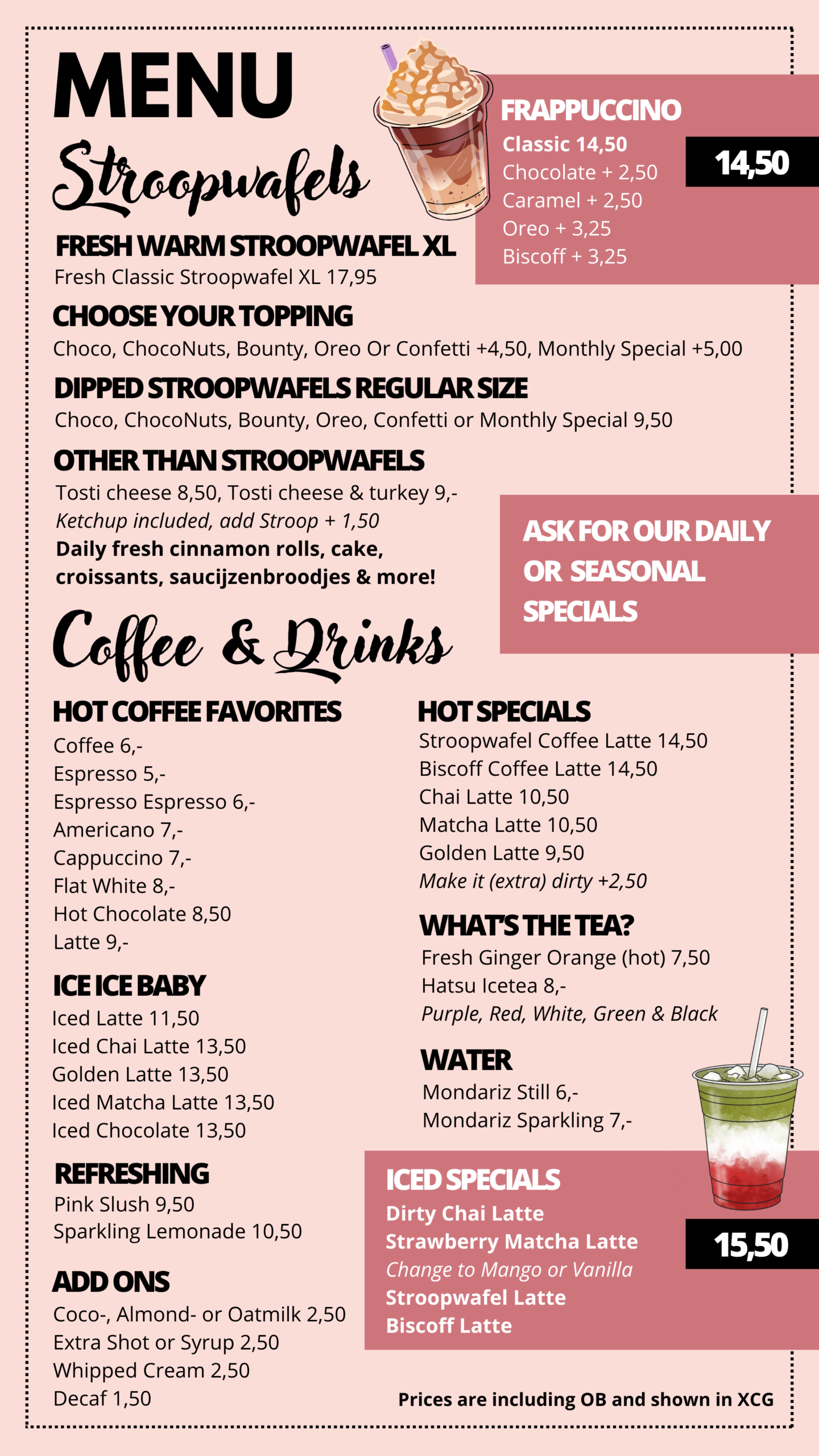 Menu House of Stroop